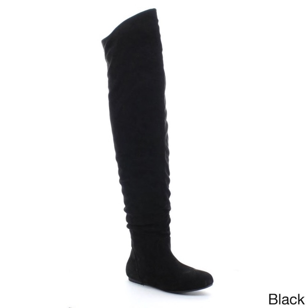 Da Viccino Over-the-Knee Black Slouchy Boots